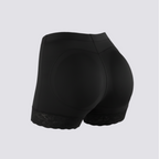 celviroa beige lace hip enhancer shapewear with padded buttock lift and medium compression.