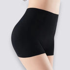 celviroa black seamless high waist body shaping panties with medium compression and a wide non-slip waistband.
