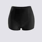 Celviroa black seamless high waist body shaping panties with medium compression and wide non-slip waistband.