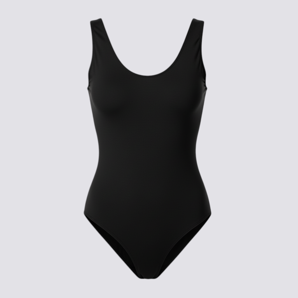 Celviroa brown seamless tummy control shapewear bodysuit made of elastane and polyamide. Wire-free, cupless design.