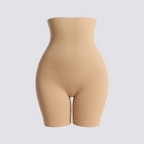 Celviroa high-waist control panties in nude, made from a nylon and spandex blend with medium compression for tummy and waist sculpting.